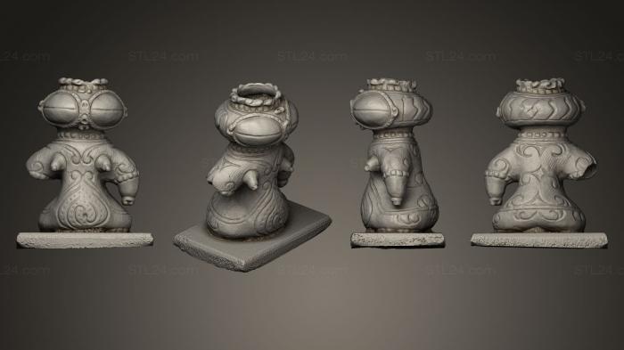Miscellaneous figurines and statues (Jomon figurine, STKR_0236) 3D models for cnc